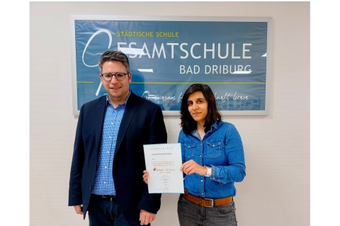 Auszeichnung für die Gesamtschule Bad Driburg: Ein Gütesiegel für digitale Fortbildung