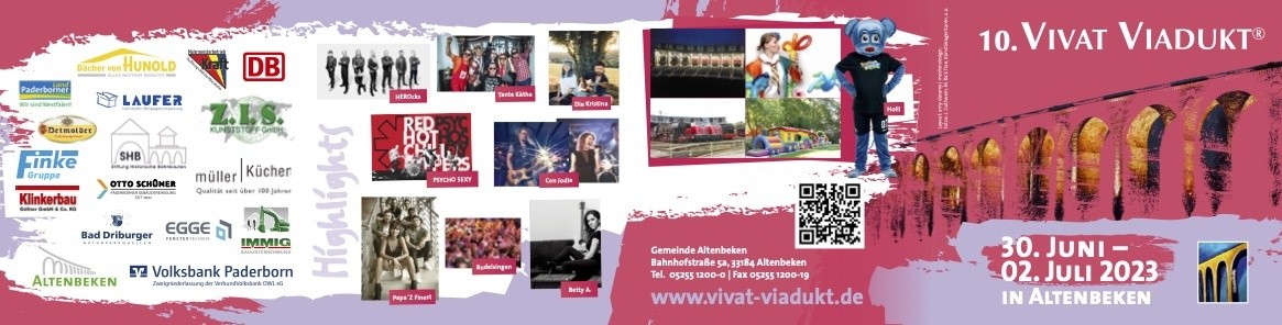 VIVAT VIADUKT - vom 30.06.-02.07.2023 in Altenbeken