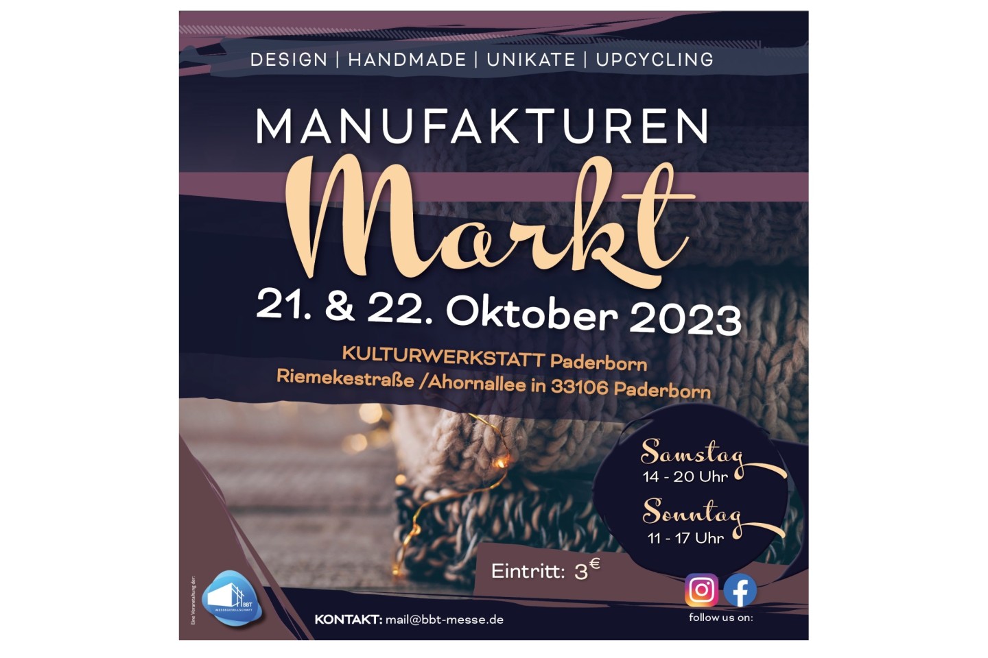 Der Manufakturen Markt in Paderborn am 21. und 22.10.2023 