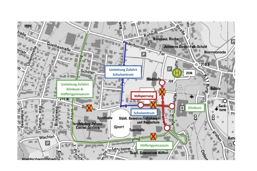 PM Hansestadt Warburg: Erneuerung der Kreuzung Hüffertstr./Stiepenweg